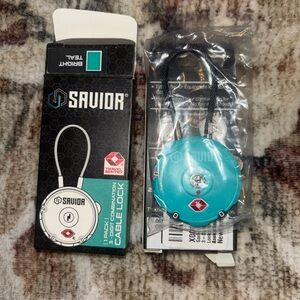 Savior Teal Cable Lock 2 pack